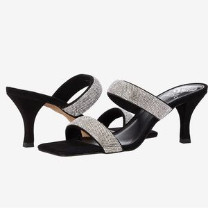 Vince Camuto® Aslee2 Sparkling Minimalist slide sandal 🖤🖤💃🏻